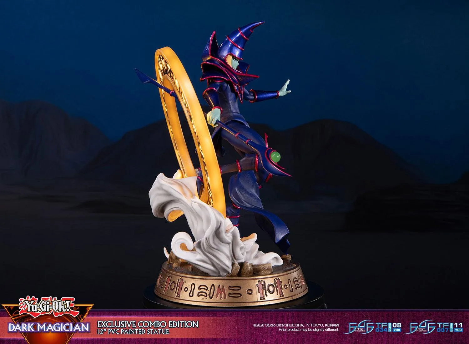 First 4 Figures Yu-Gi-Oh Dark Magician statuetă PVC Combo