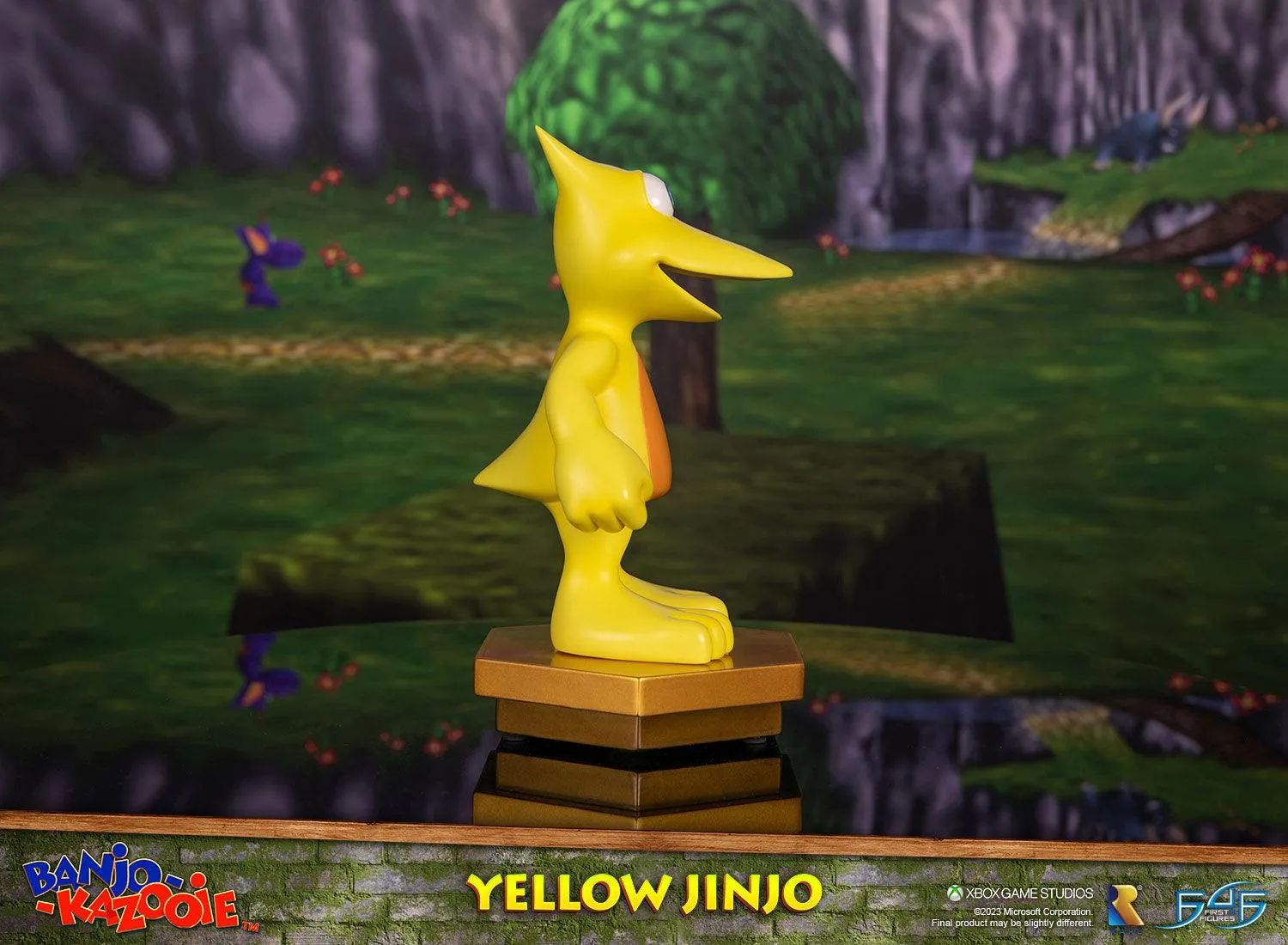 First 4 Figures Banjo-Kazooie Yellow Jinjo statuetă 23cm aurie