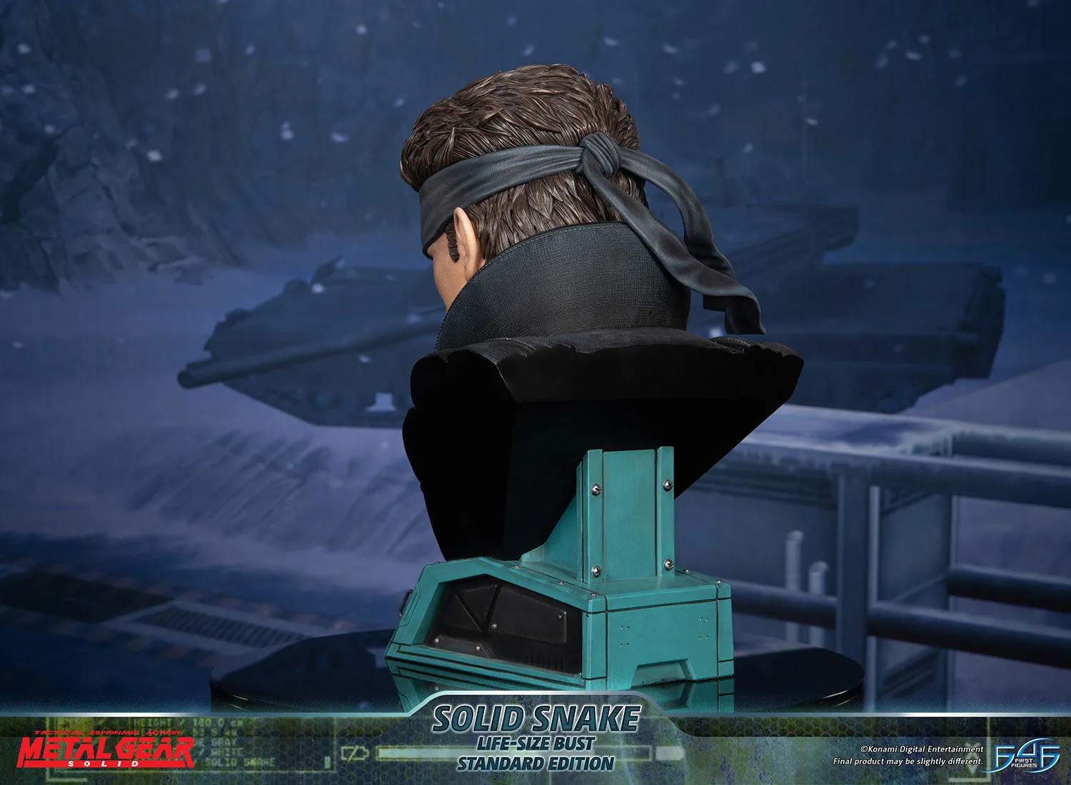 First 4 Figures Metal Gear Solid Snake bust rășină 56 cm