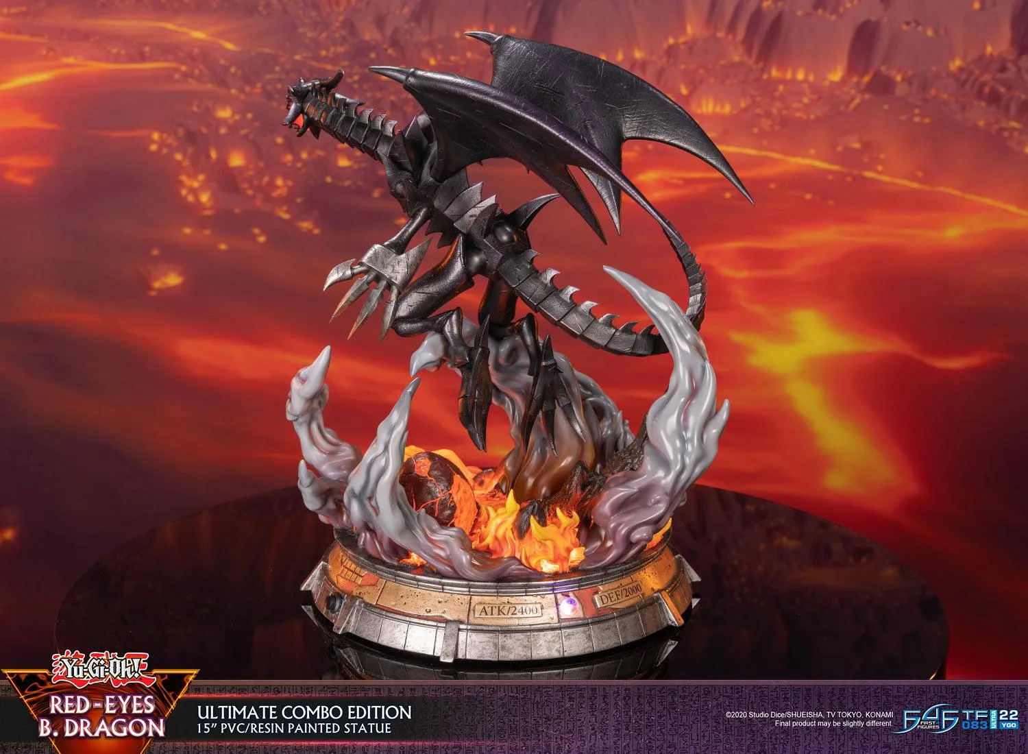 First 4 Figures Yu-Gi-Oh! Red-Eyes B. Dragon statuetă Ultimate Combo 2 buc