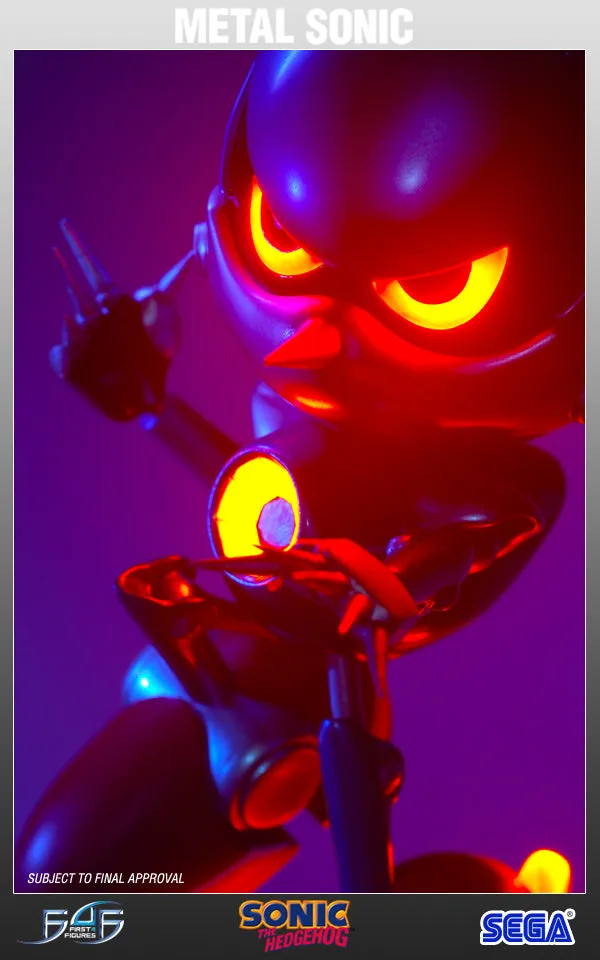 First 4 Figures Sonic Metal Sonic statuetă rășină Exclusive LED