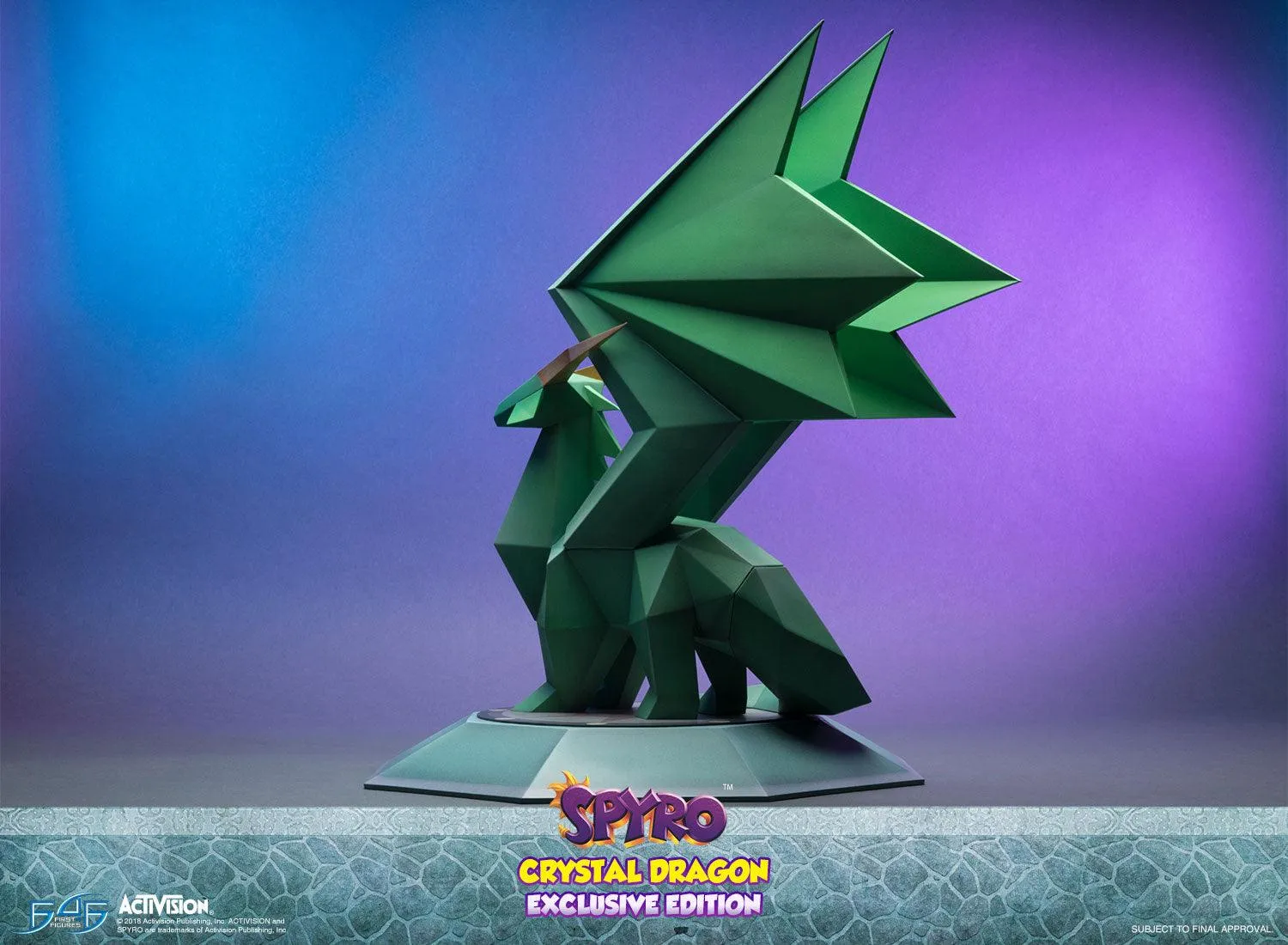 First 4 Figures Spyro Crystal Dragon statueta Exclusive LED