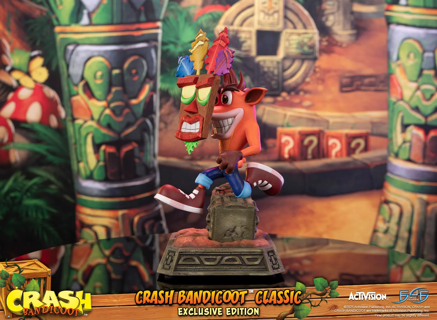 First 4 Figures Crash Classic statueta exclusiva Aku Aku