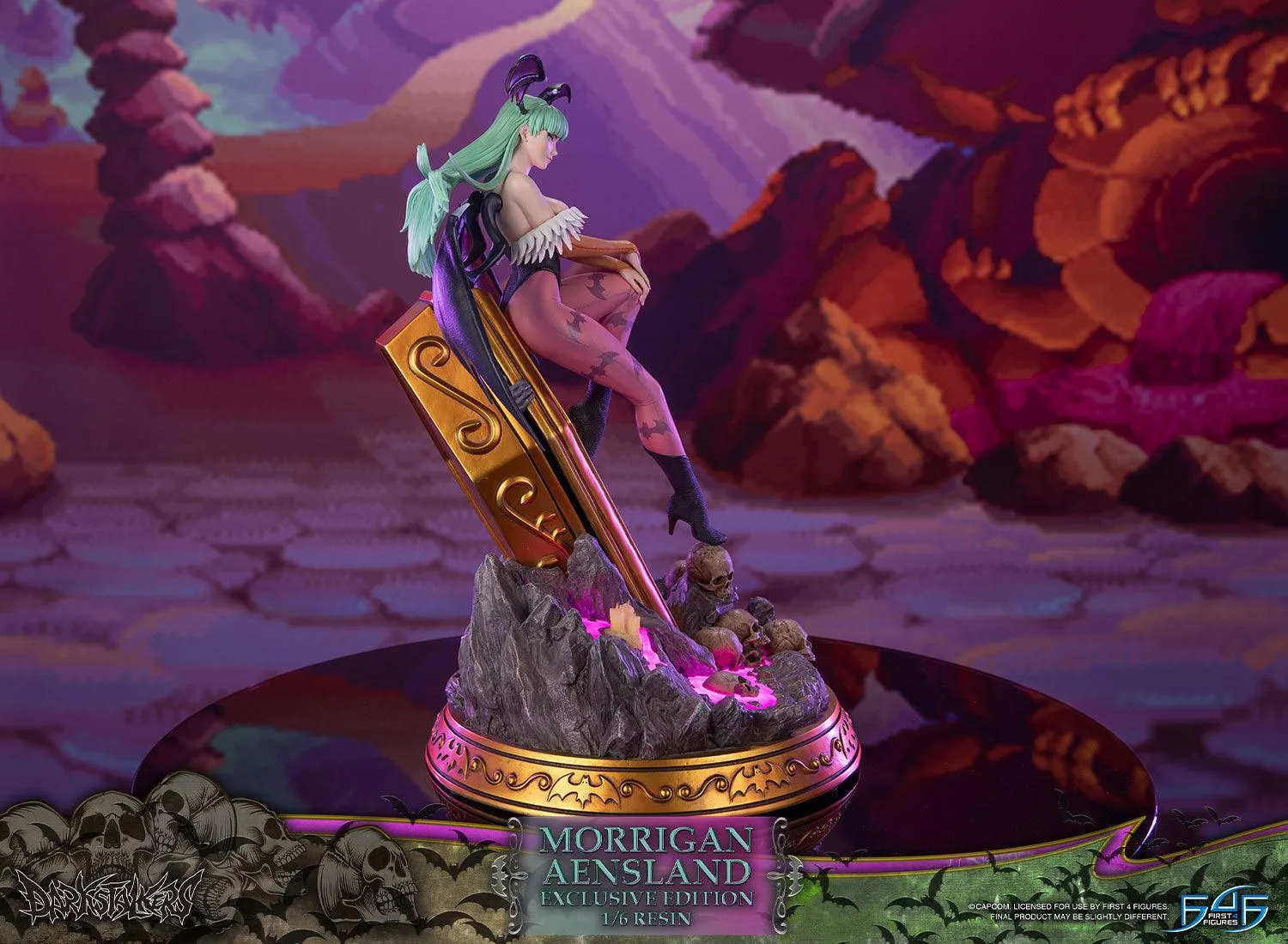 First 4 Figures Darkstalkers Morrigan Aensland Exclusive statuetă 1/6 rășină LED