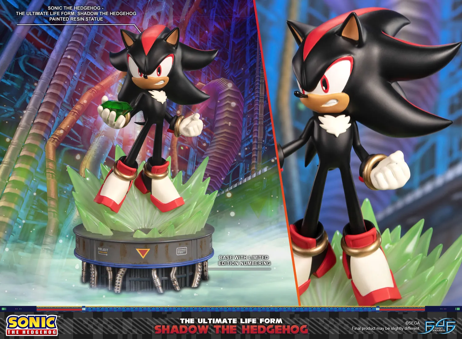 First 4 Figures Sonic Shadow statuetă rășină 32 cm smarald