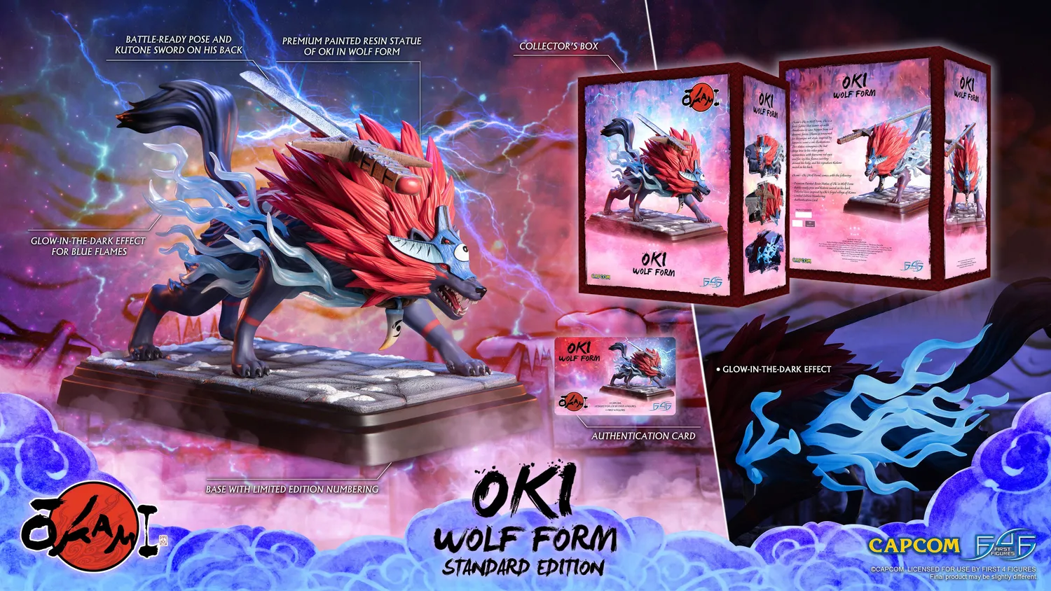First 4 Figures Okami Oki Wolf statueta Standard 35 cm