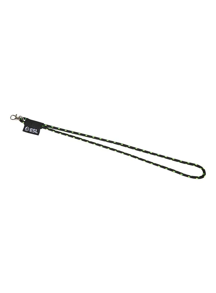ESL Lanyard snur ecuson negru 50 cm textil