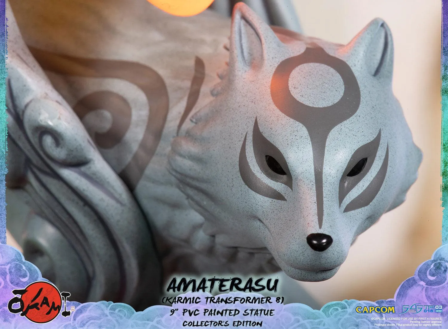 First 4 Figures Okami Amaterasu statueta PVC Karmic 8 LED
