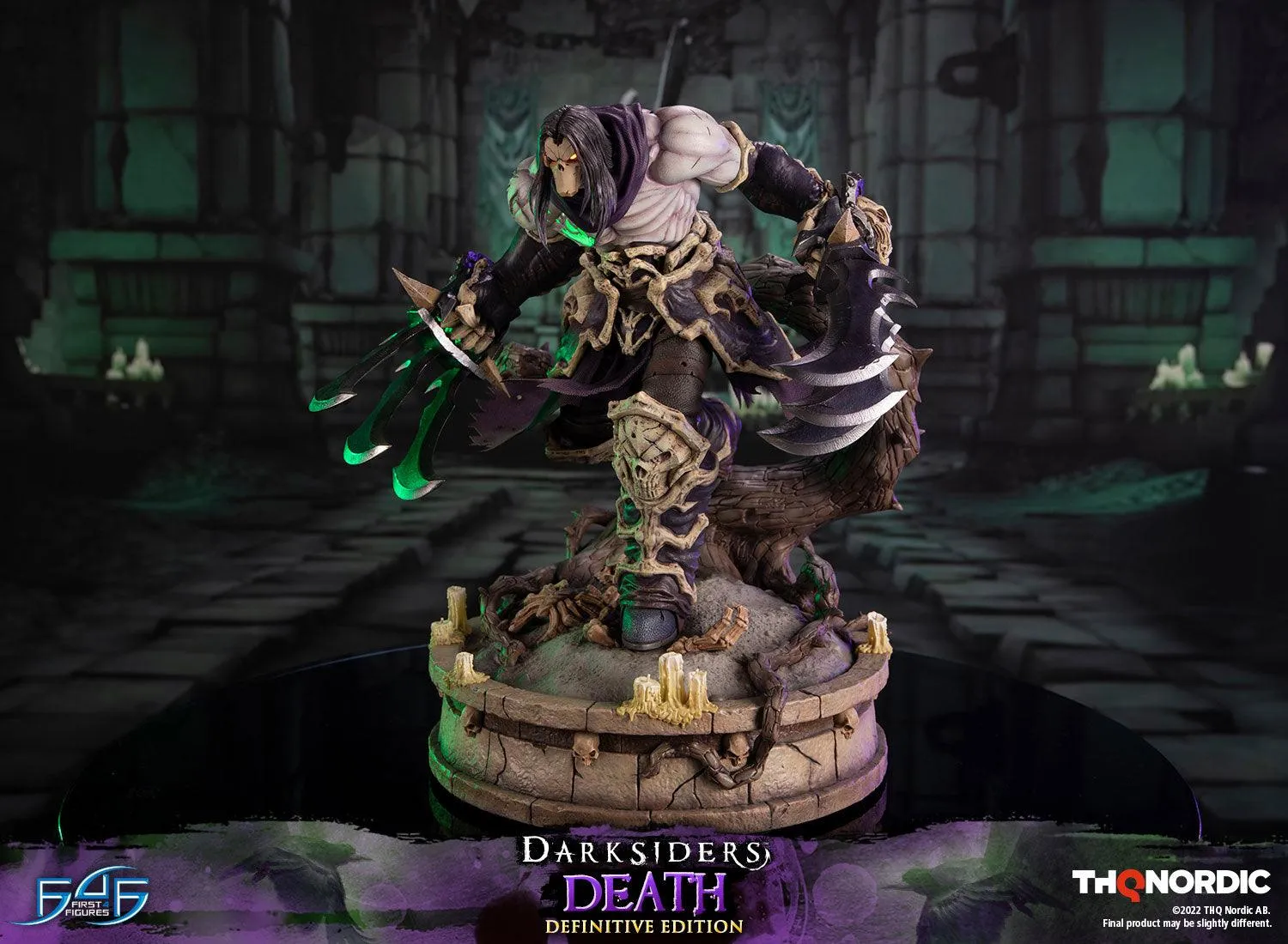 First 4 Figures Darksiders Death statuetă Definitive LED