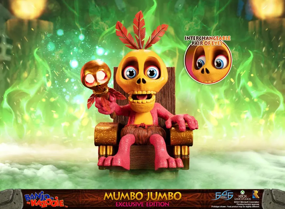 First 4 Figures Banjo-Kazooie Mumbo Jumbo statuetă Exclusive LED