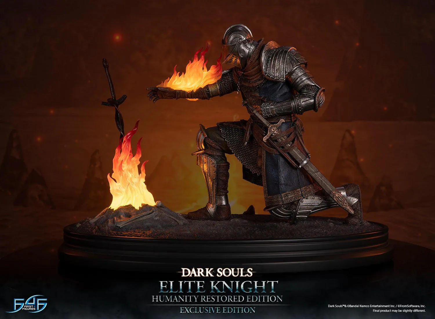 First 4 Figures Dark Souls Elite Knight Humanity statuetă Exclusive LED