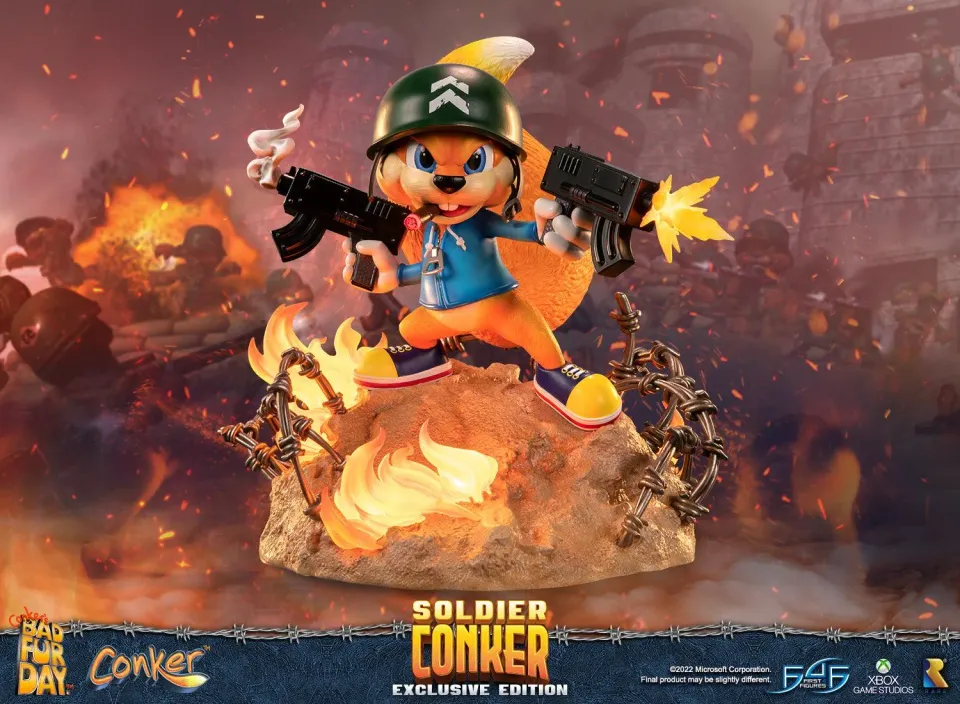 First 4 Figures Conker Soldier Conker statueta Exclusive LED