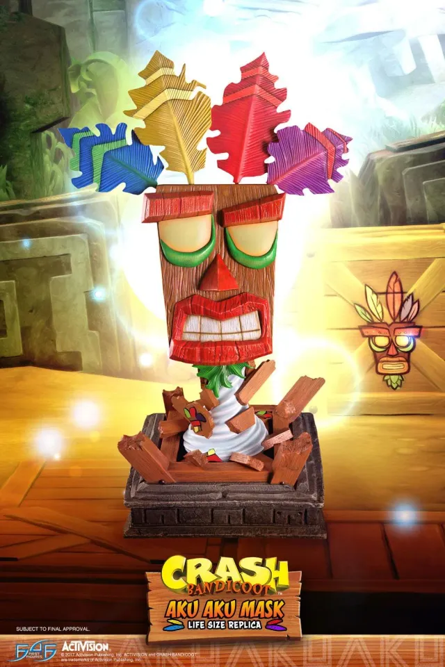 First 4 Figures Crash Aku Aku Mască mărime naturală 65 cm
