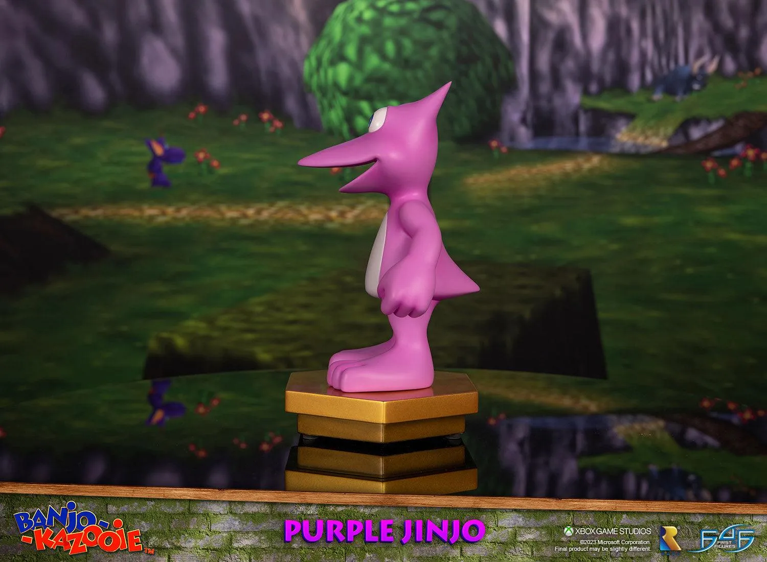 First 4 Figures Banjo-Kazooie Purple Jinjo statuetă mov 23,1 cm