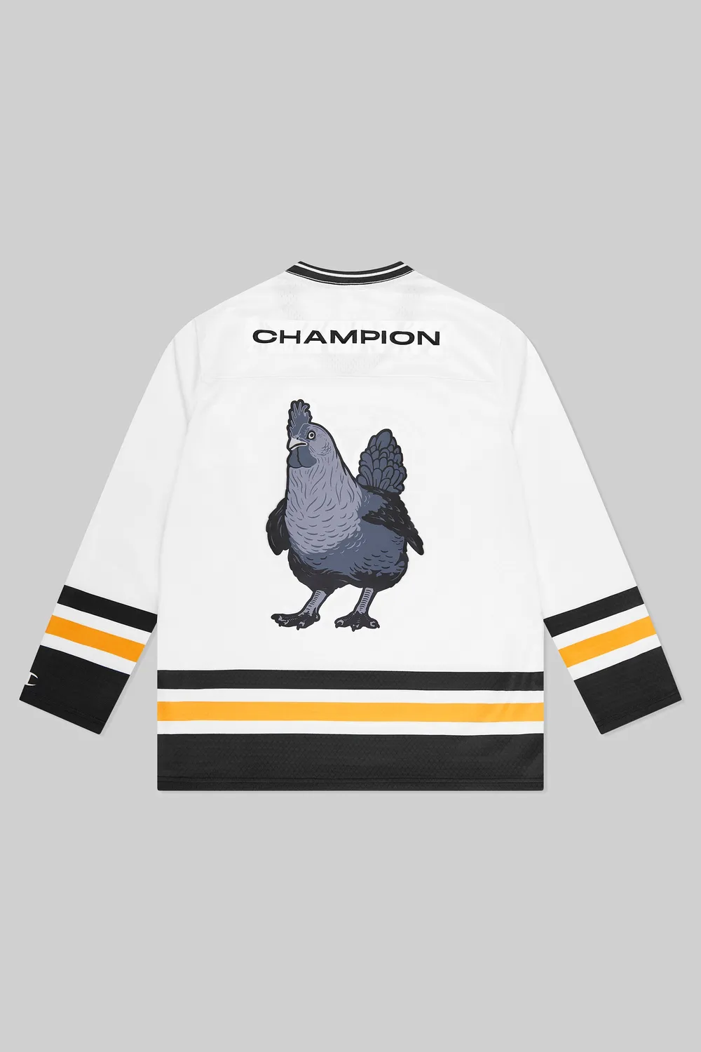 ESL Champion Patch Hockey Jersey tricou alb poliester
