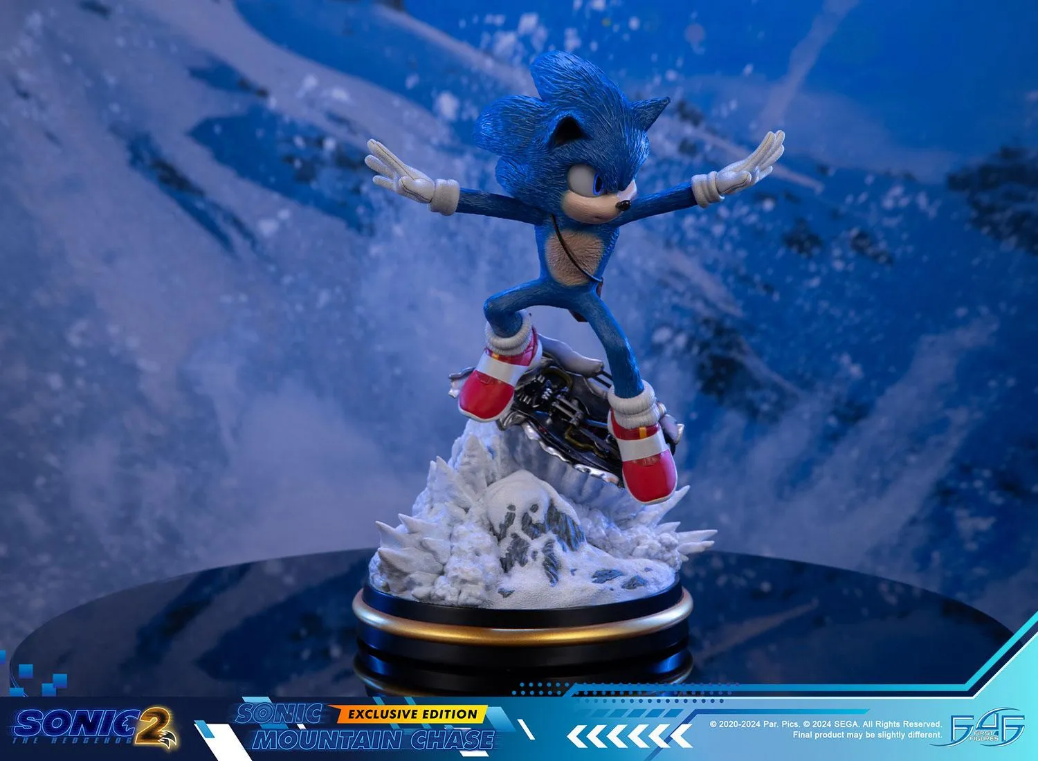 First 4 Figures Sonic 2 Mountain Chase statuetă LED 34 cm