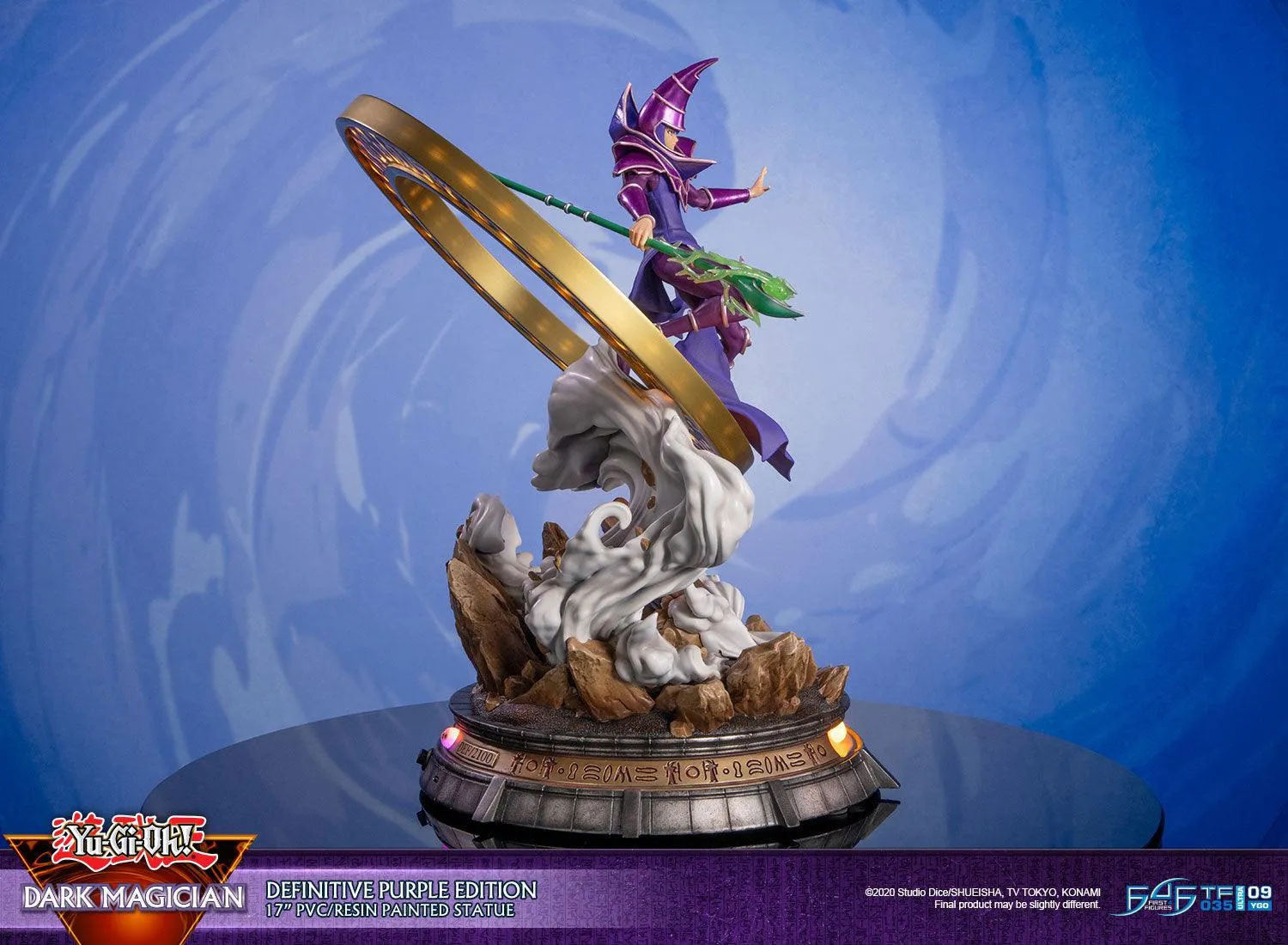 First 4 Figures Yu-Gi-Oh Dark Magician statueta Definitive Purple
