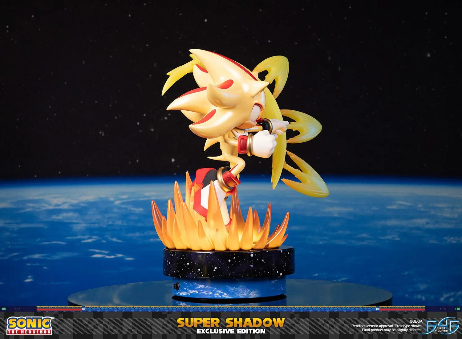 First 4 Figures Sonic Super Shadow Exclusive statuetă LED