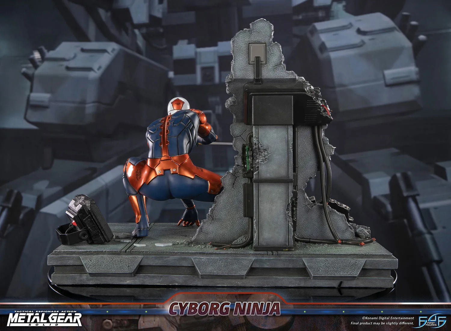 First 4 Figures Metal Gear Cyborg Ninja statuetă Gray Fox