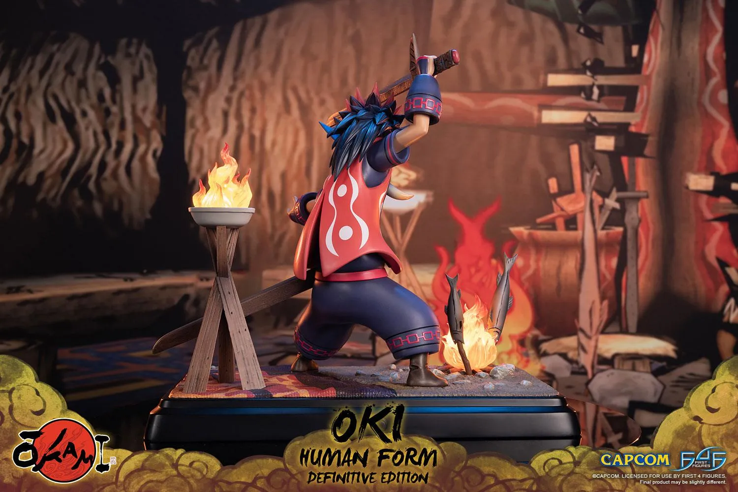 First 4 Figures Okami Oki Human statuetă Definitive Edition
