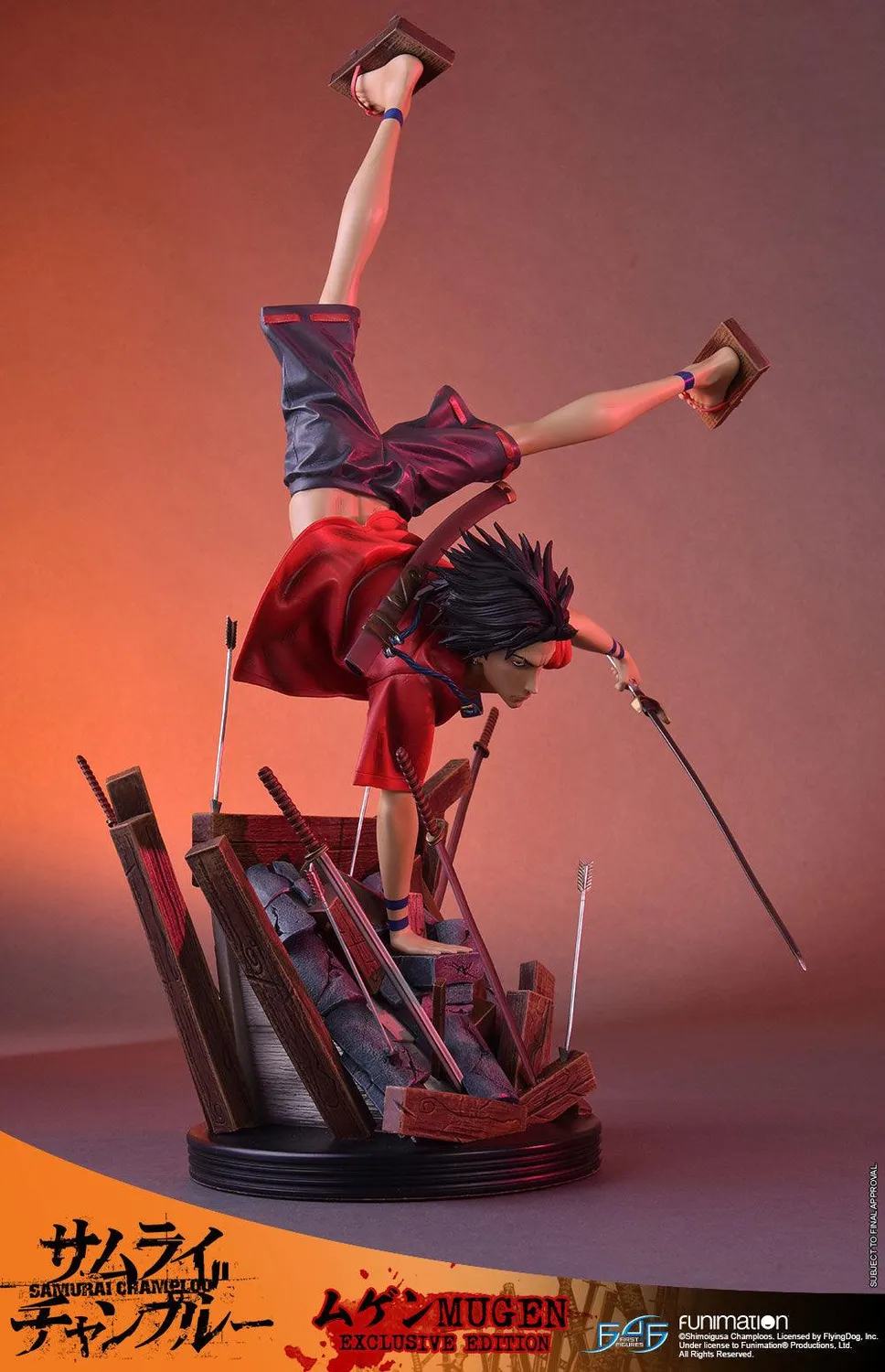 First 4 Figures Samurai Champloo Mugen statuetă Exclusive