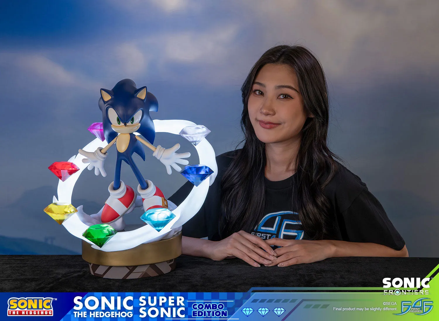 First 4 Figures Sonic Frontiers Sonic+Super Sonic set LED