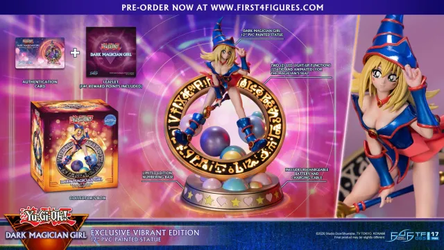 First 4 Figures Yu-Gi-Oh Dark Magician Girl figurină Vibrant