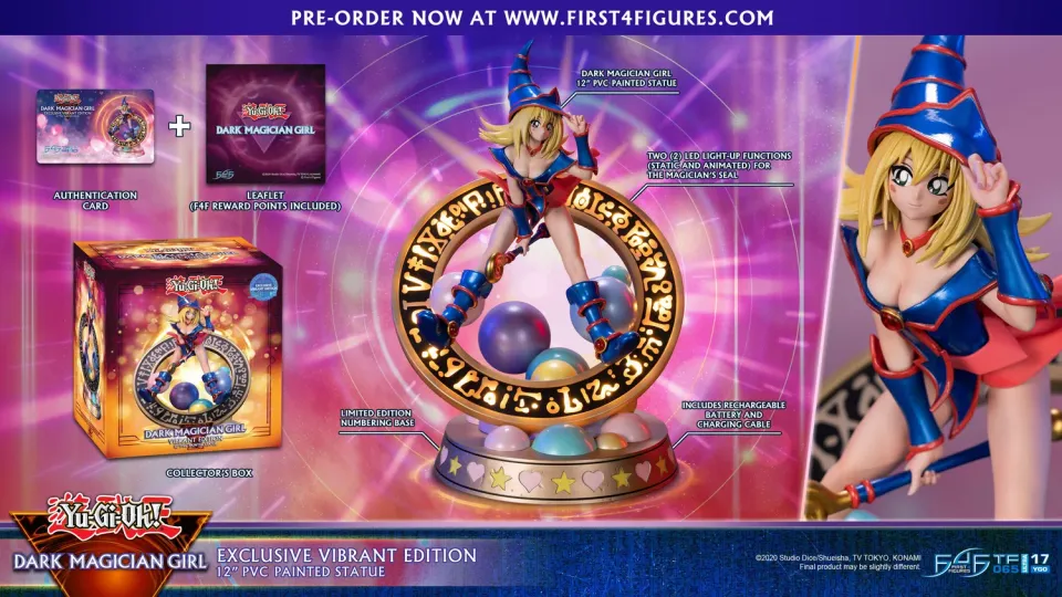 First 4 Figures Yu-Gi-Oh Dark Magician Girl figurină Vibrant