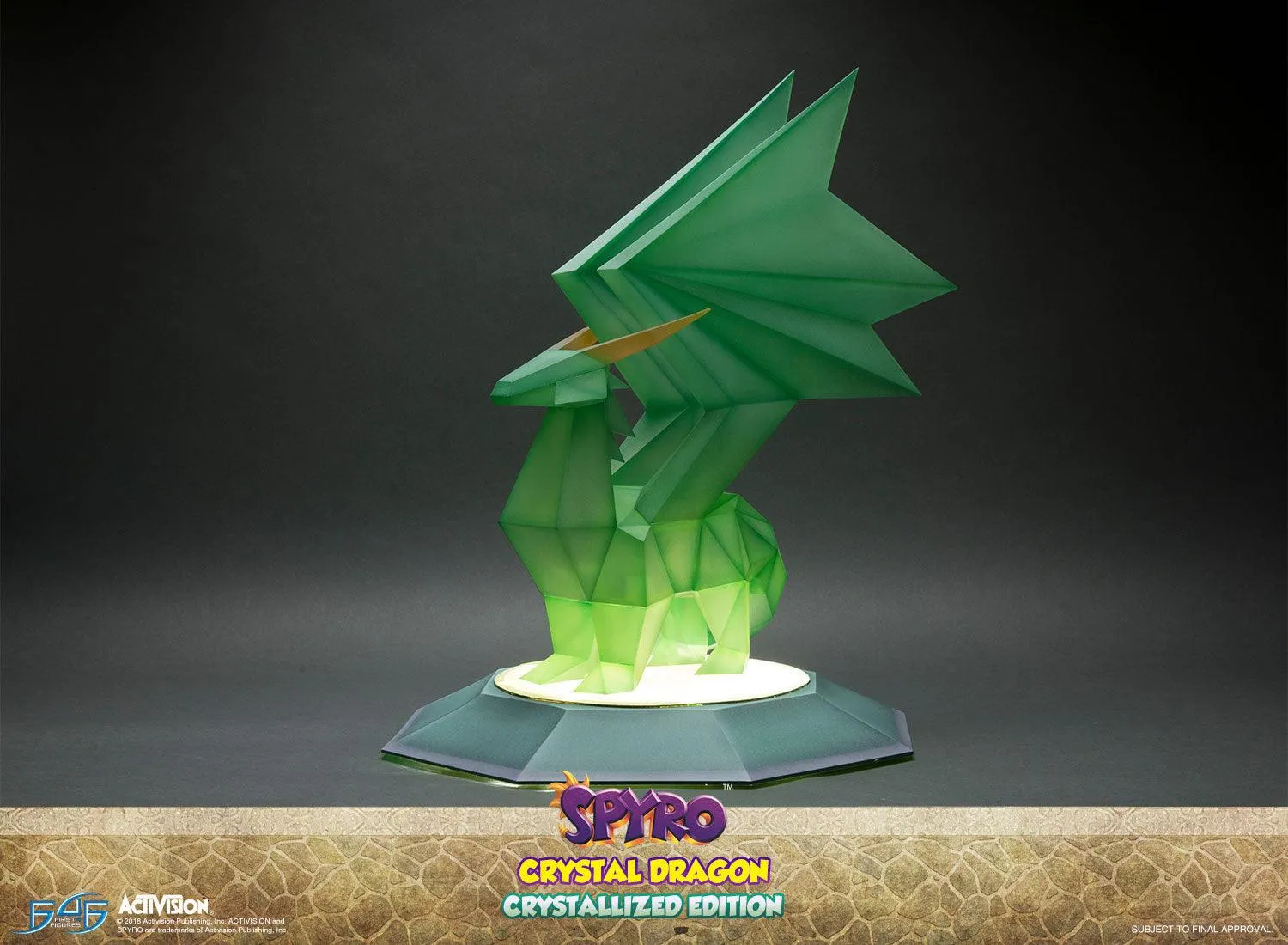 First 4 Figures Spyro Crystal Dragon statueta Crystallized