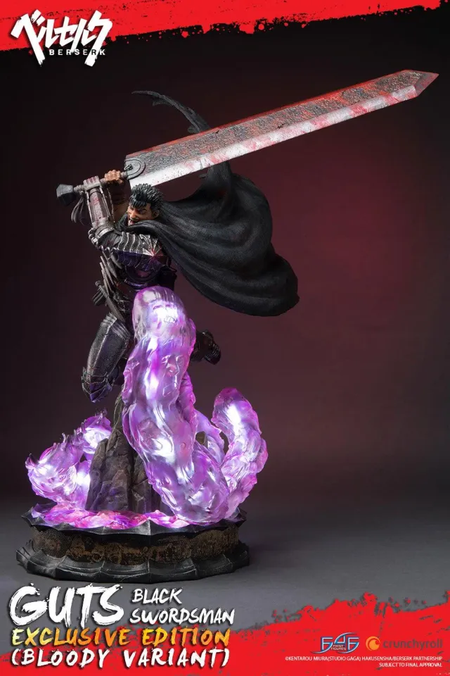 First 4 Figures Berserk Guts Black Swordsman statuetă Bloody
