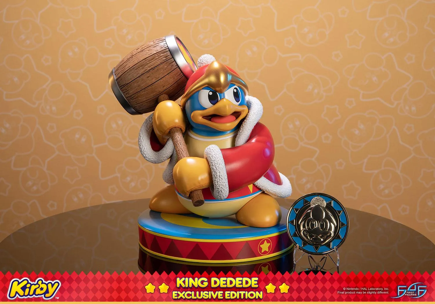 First 4 Figures Kirby King Dedede statueta Exclusive Edition moneda