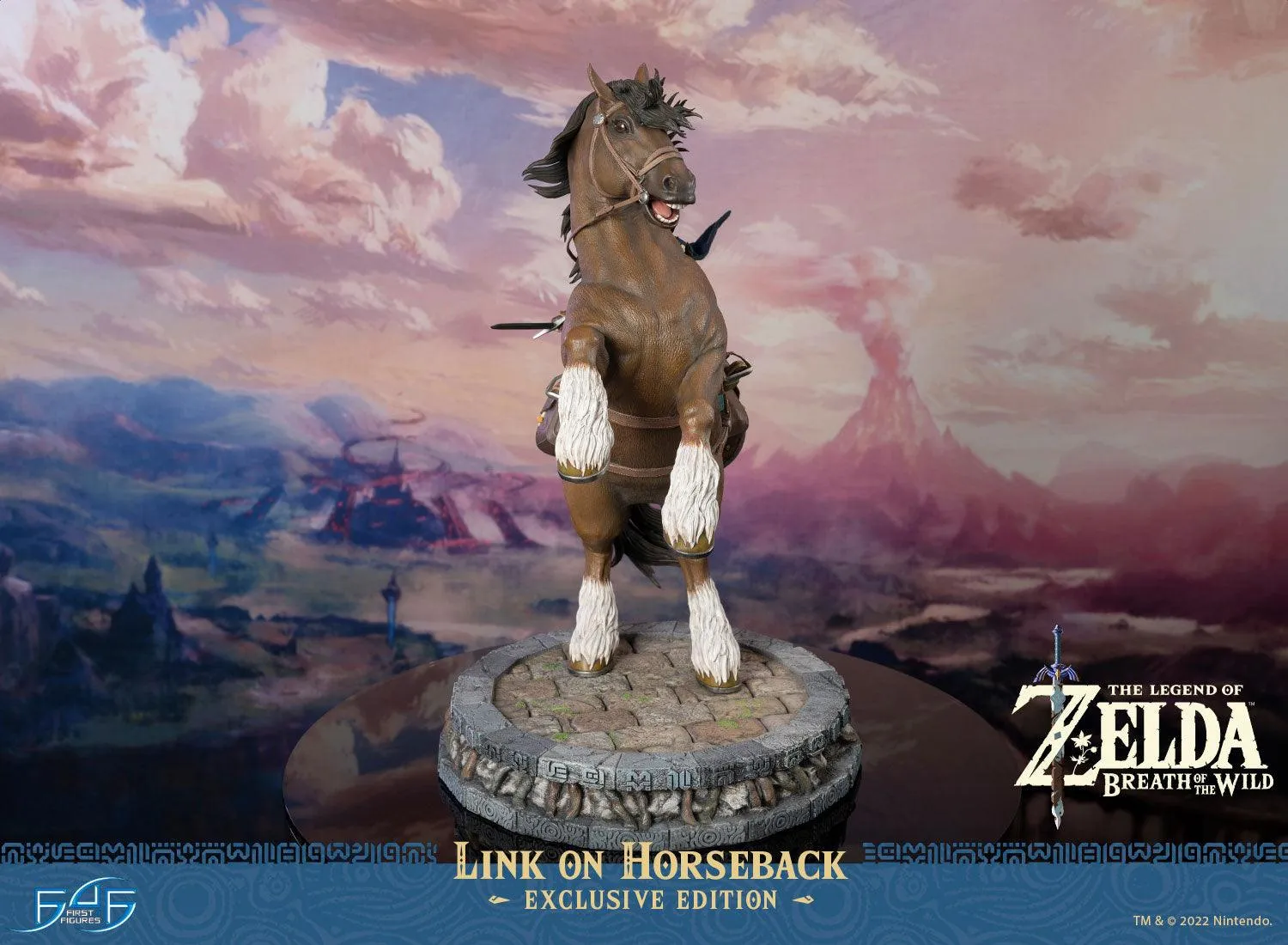 First 4 Figures Zelda Breath of Wild statuetă Link Horseback