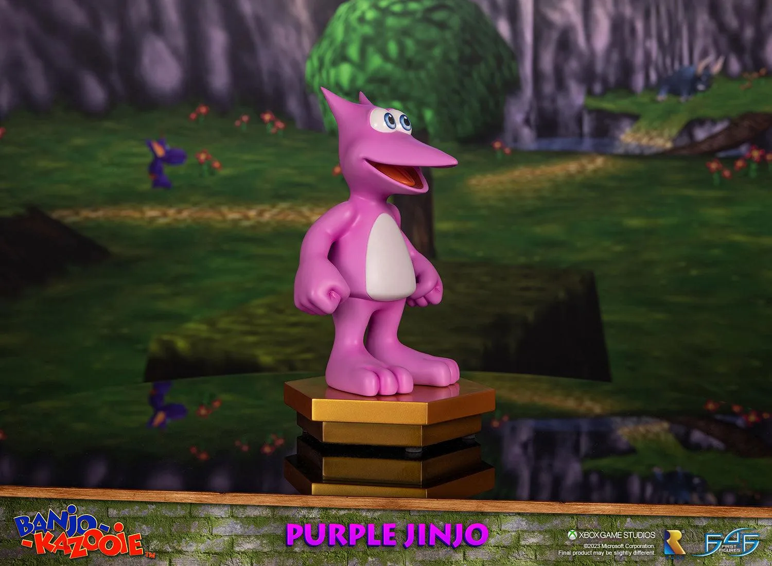First 4 Figures Banjo-Kazooie Purple Jinjo statuetă mov 23,1 cm