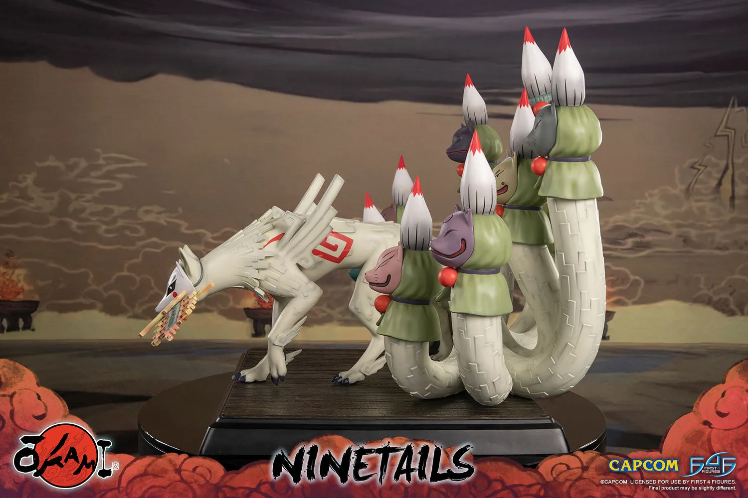 First 4 Figures Okami Ninetails statuetă rășină 50,5 cm ediție limitată