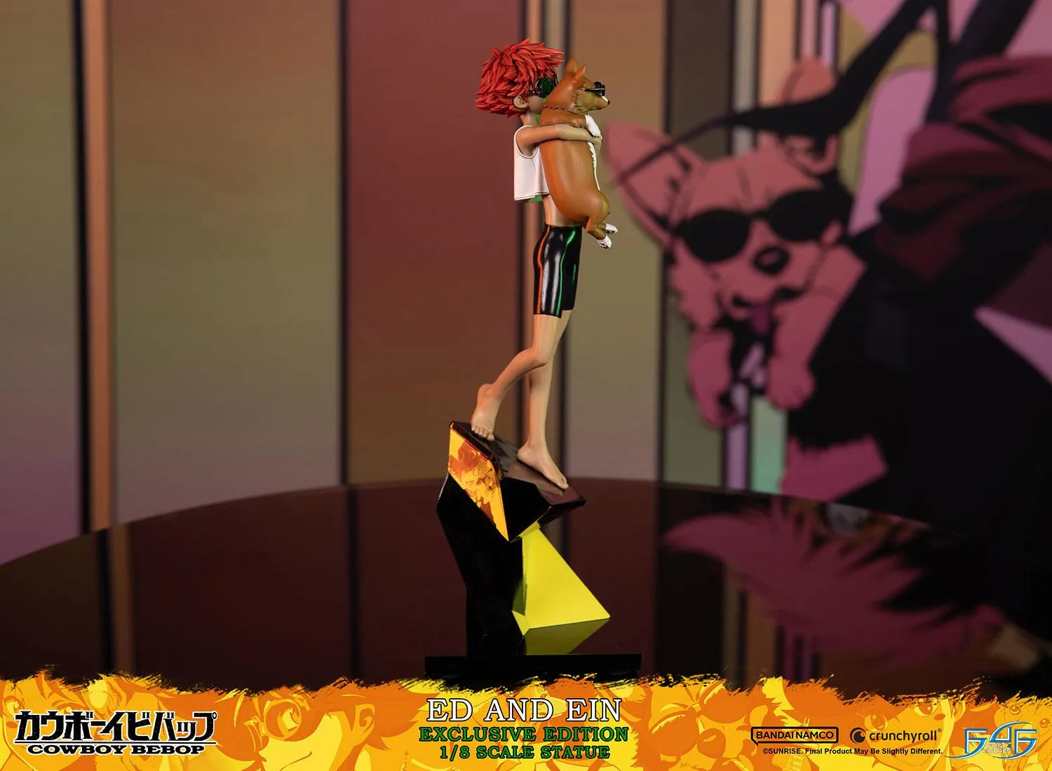 First 4 Figures Cowboy Bebop Ed Ein statueta 1/8 Exclusive