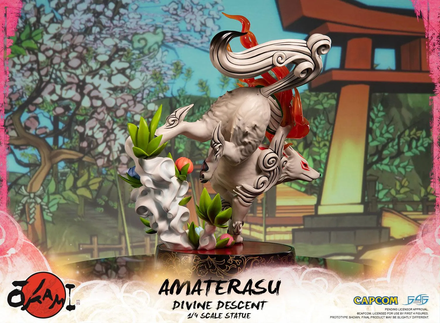 First 4 Figures Okami Amaterasu Divine Descent statuetă rășină Standard