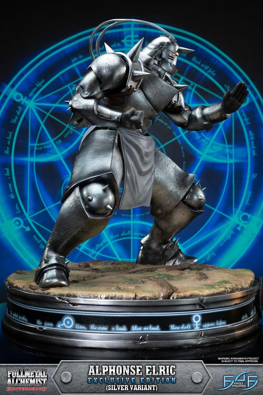 First 4 Figures Alphonse Elric statueta Exclusive Silver Variant rasina