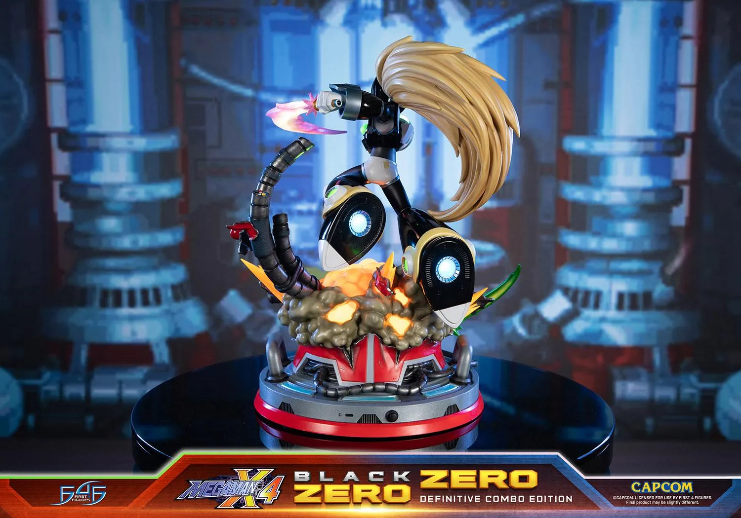 First 4 Figures Mega Man X Zero Combo statueta Definitive rasina LED
