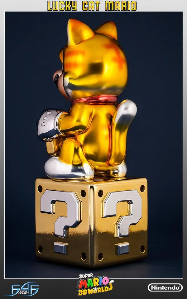 First 4 Figures Lucky Cat Mario statueta aurie Exclusive