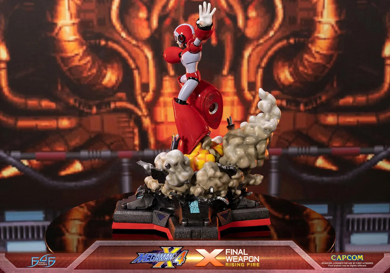 First 4 Figures Mega Man X4 X statuetă Rising Fire Final Weapon
