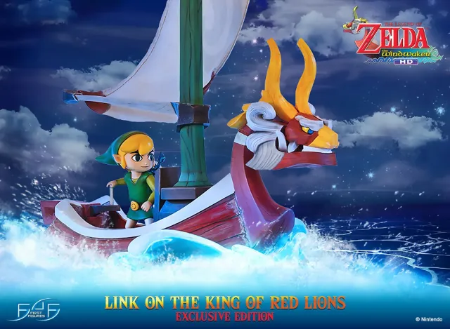 First 4 Figures Wind Waker Link on King of Red Lions statuetă rășină Exclusive