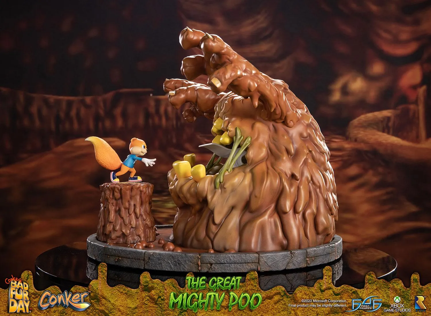 First 4 Figures Conker Great Mighty Poo statuie rasina 36,5 cm