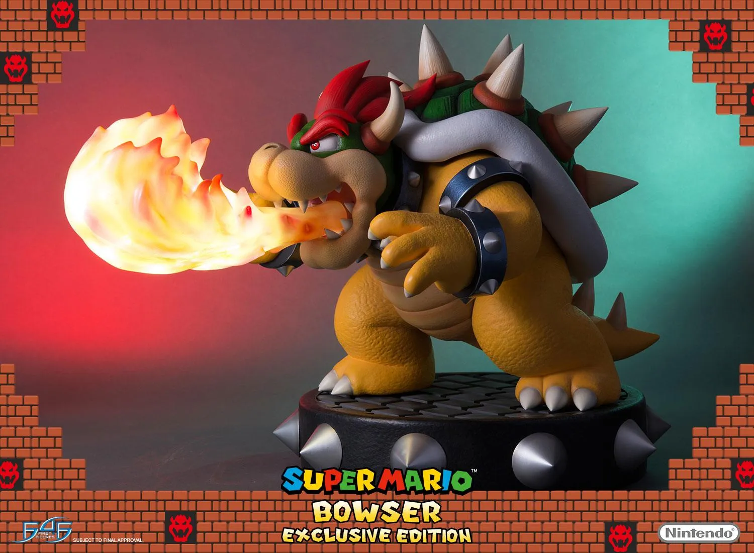 First 4 Figures Super Mario Bowser statueta Exclusive 49 cm