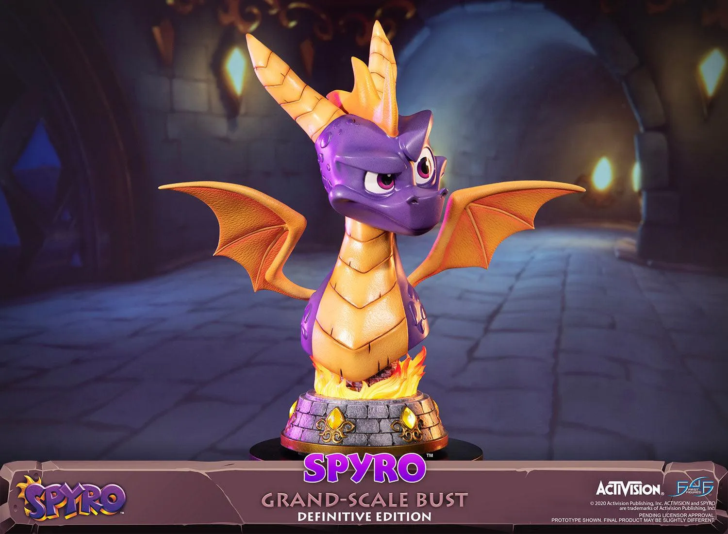 First 4 Figures Spyro Grand-Scale Bust statueta Definitive cu LED