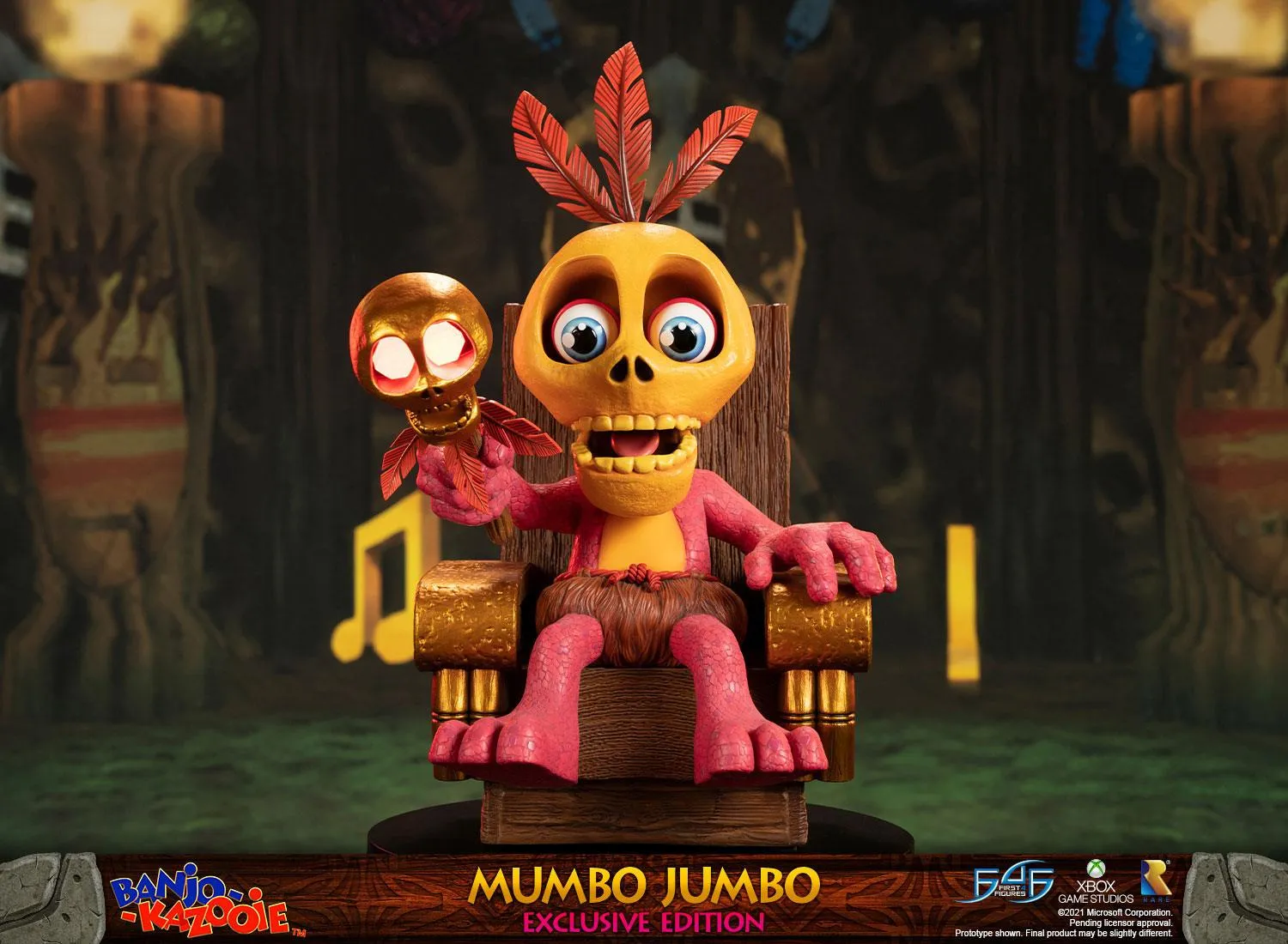 First 4 Figures Banjo-Kazooie Mumbo Jumbo statuetă Exclusive LED