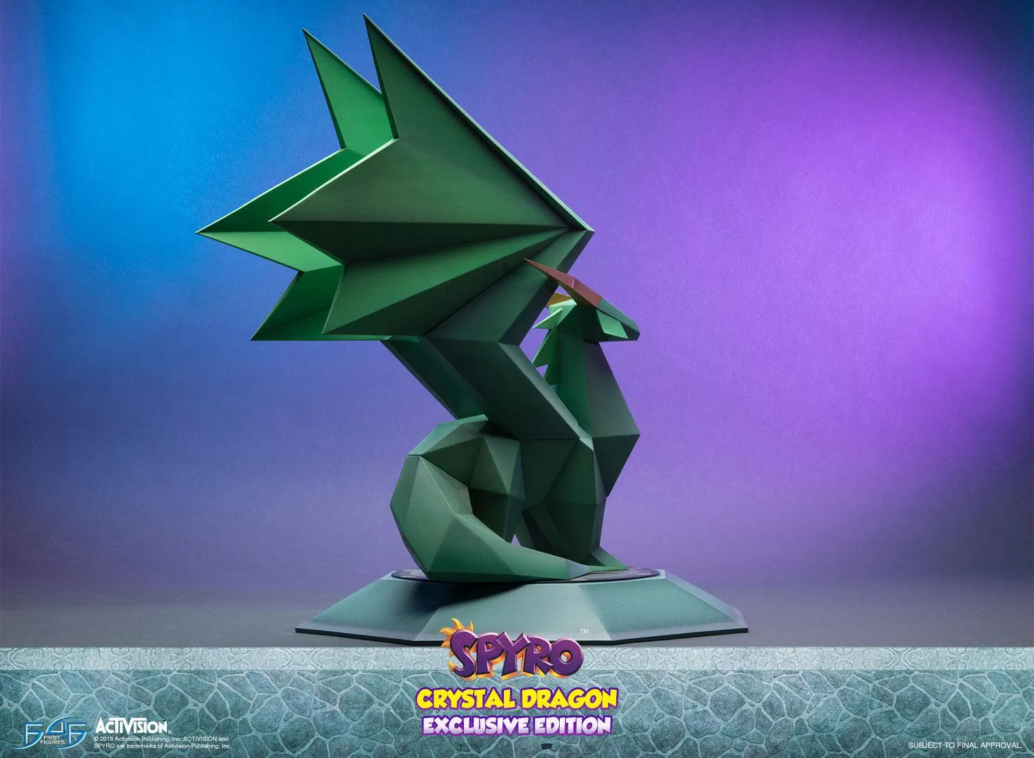 First 4 Figures Spyro Crystal Dragon statueta Exclusive LED