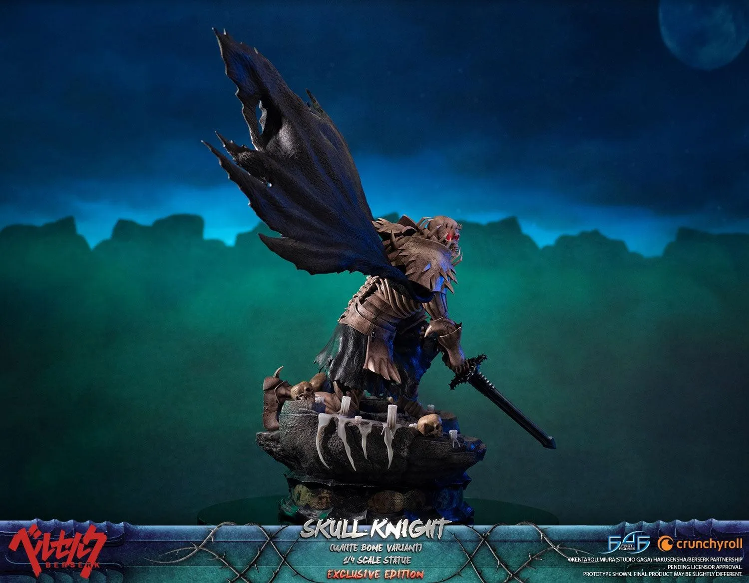 First 4 Figures Skull Knight White Bone statuie rășină