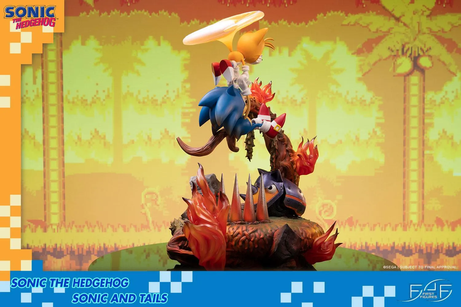 First 4 Figures Sonic the Hedgehog Sonic and Tails statueta Standard