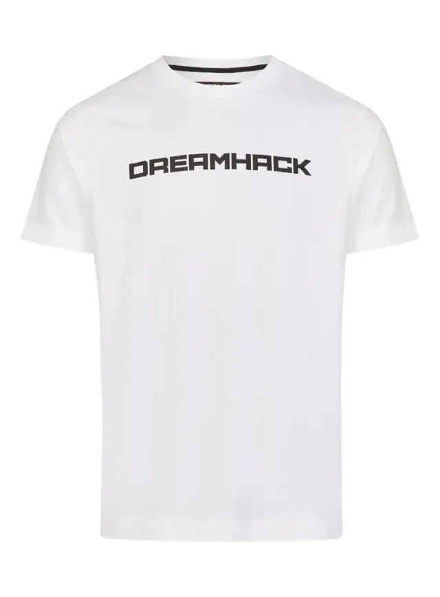 DreamHack Classic tricou alb bumbac logo piept