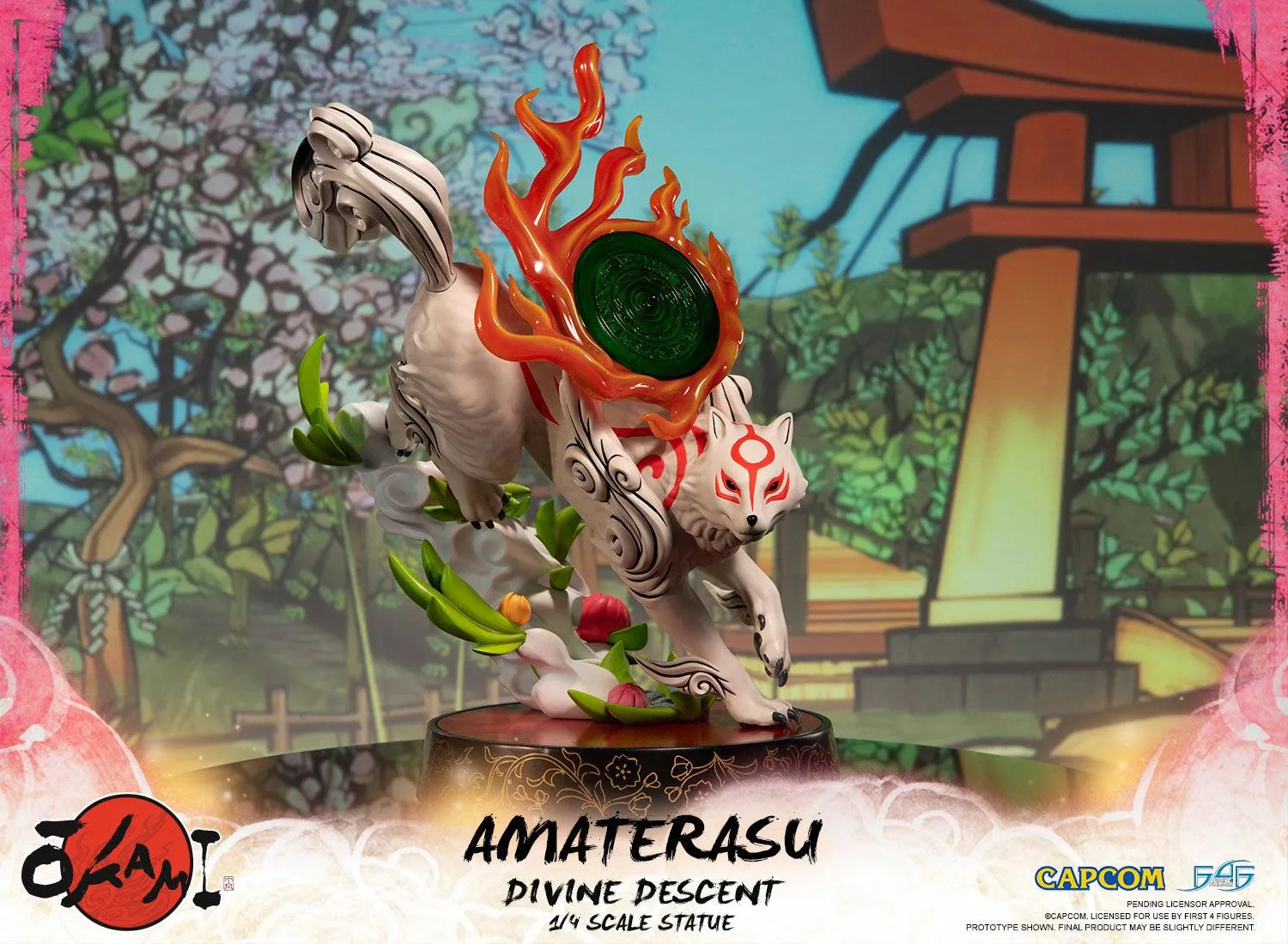 First 4 Figures Okami Amaterasu Divine Descent statuetă rășină Standard